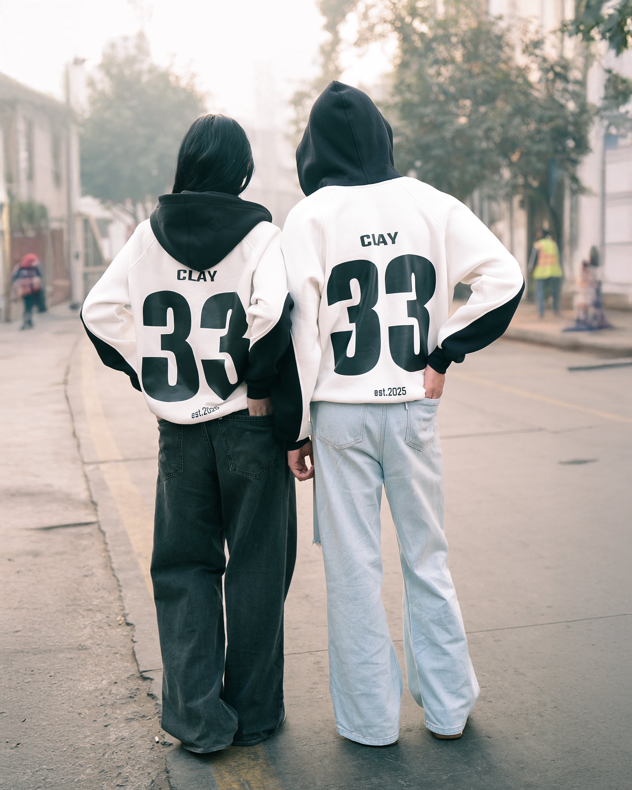 ARENA NOIR JERSEY OVERSIZED HOODIE