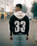 ARENA NOIR JERSEY OVERSIZED HOODIE