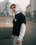 ARENA NOIR JERSEY OVERSIZED HOODIE