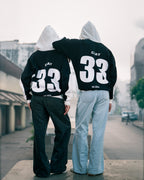 ARENA NOIR JERSEY OVERSIZED HOODIE