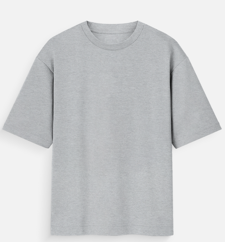 OVERSIZED "GREY MELANGE" T-SHIRT